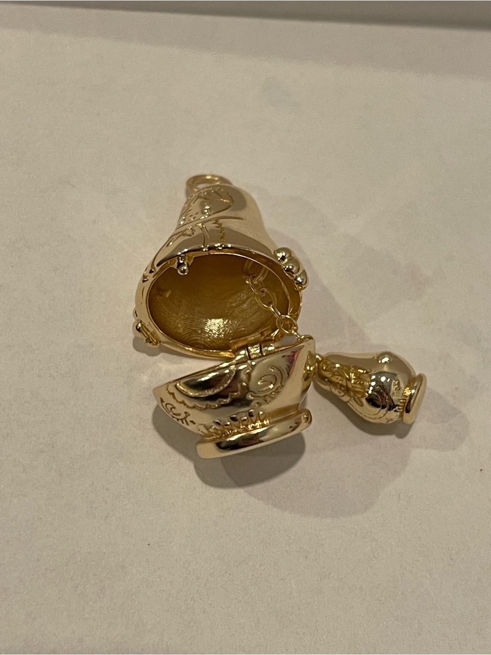 Gold Matryoshka Nesting Doll Charm Pendant WeHoTreasure - Picture 6 of 6